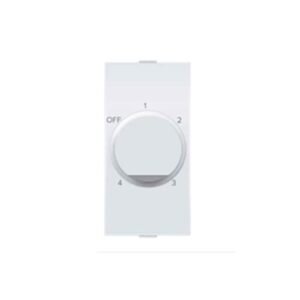 Anchor Ziva 100W 1 Module White 4 Step Fan Regulator, 68301 (Pack of 1)
