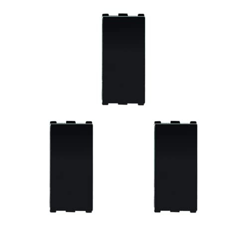 Anchor by Panasonic 66101B Roma Urban Modular 1M 10AX V0 Grade Polycarbonate One-Way Switch (Black) (Pack of 3)