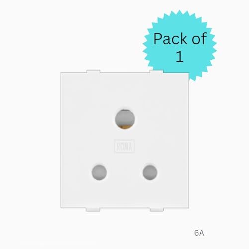 Anchor by Panasonic Roma Classic 6 amp 3 Pin Socket, ISI Marked 6A Socket (White, 21102) - Image 2