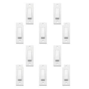Anchor by Panasonic Penta 6A, 1Way Switch, Deluxe 100W SBL Load, IP20, White (38058-10)