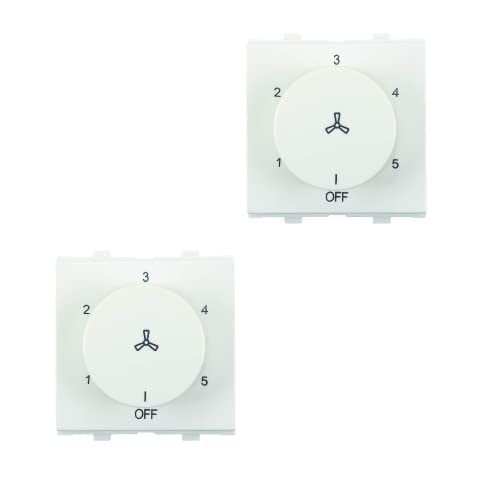 Anchor by Panasonic 65302 Penta Modular 2M 100 W Polycarbonate Dura Step Regulator (White, Pack of 2)