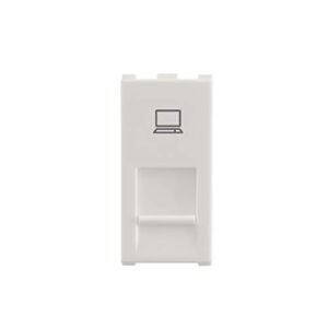 Anchor by Panasonic 66557 RJ45, Computer Socket, Cat 6, 1Modular (White, Pack of 5)