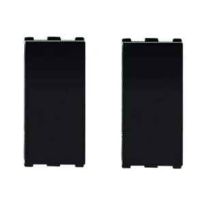 Anchor by Panasonic 66101B Roma Urban Modular 1M 10AX V0 Grade Polycarbonate One-Way Switch (Black) (Pack of 2)