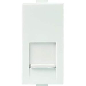 Anchor by Panasonic Roma Plus Modular Polycarbonate Cat6 1m RJ45 Computer Socket (White, Pack of 10)