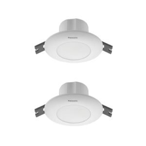Panasonic 3W LED Deep Junction Box Downlight | 3 Watt Ceiling Light | Cutout - 46mm (Round, Cool White, Pack - 2)