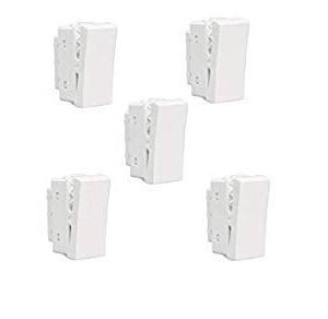 Havells Crabtree Athena 10 Ax One Way Push Button Switch White Pack Of 5