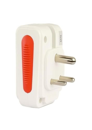 CONA Hugo 6A to 16A Multi Plug Adapter | Universal 3-Pin Plug | Safe & Durable | White (Pack of 2) - Image 3