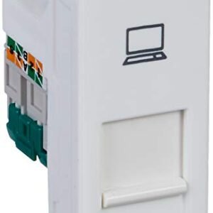 Anchor by Panasonic 66556 RJ45, Computer Socket, Cat 5e, 1Modular (White, Pack of 10)