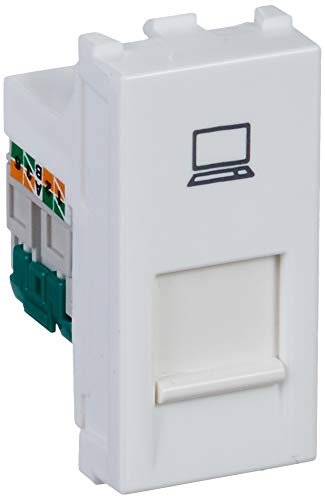 Anchor by Panasonic 66556 RJ45, Computer Socket, Cat 5e, 1Modular (White, Pack of 10)