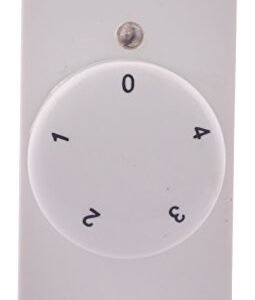 GEARUP Plastic LED Modular Fan Regulator 4 Step (White)