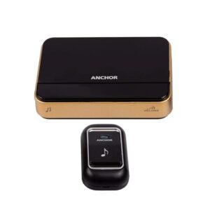 Anchor by Panasonic Wireless Doorbell | 45 Melodies Calling Bell for Home, Office with 120 Meter Operating Range | Door Bell for home (22750)