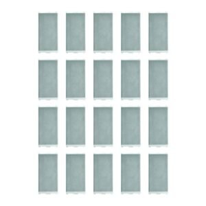 Anchor by Panasonic Roma Urban Modular 66101S_20 240 V Polycarbonate 1M 10AX One-Way Switch (Silver, Pack of 20)