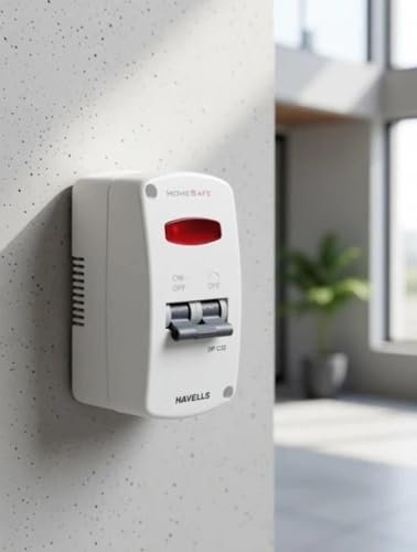 Havells Home Safe Mini MCB with Enclosure PVC Plastic Base Model (White) - Image 2