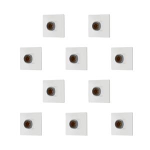 Anchor by Panasonic Modular Angle Bulb Holder for Wall | Square B22 Bulb Holder for Led Bulb | B22 Holder Bulb Socket (Pack of 10, 39946)