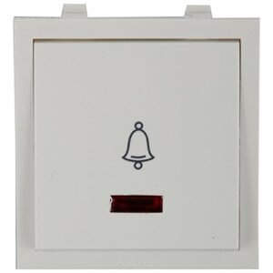 Anchor 6A 240V Rider Polycarbonate Bell Switch with Indicator 47205 (White)