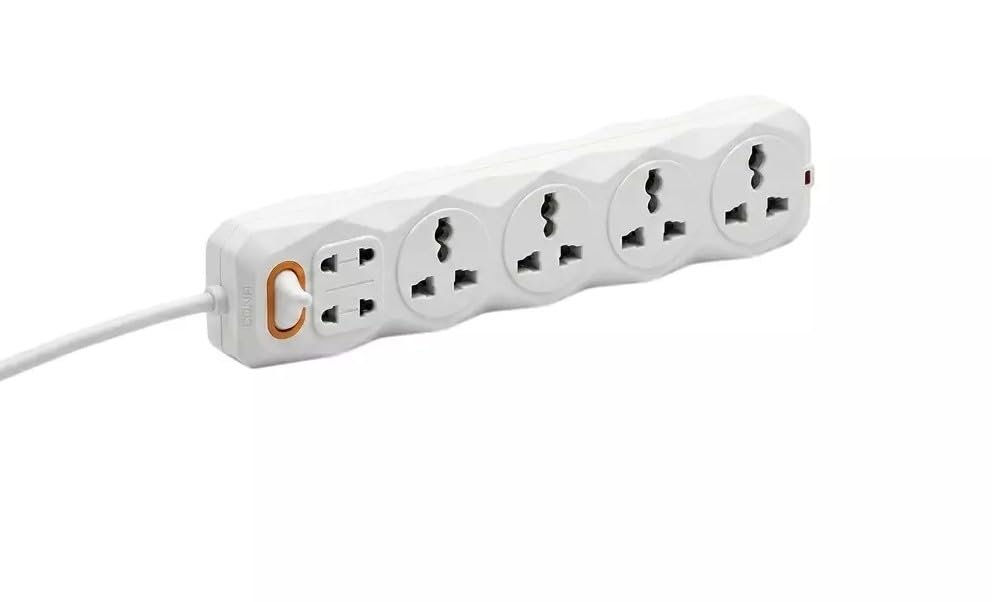CONA Smyle Gem 6+1 Power Strip | 1.5 Meter Extension Board with Universal Sockets | Surge Protected Multi Plug Extension Cord | Color May Vary - Image 2