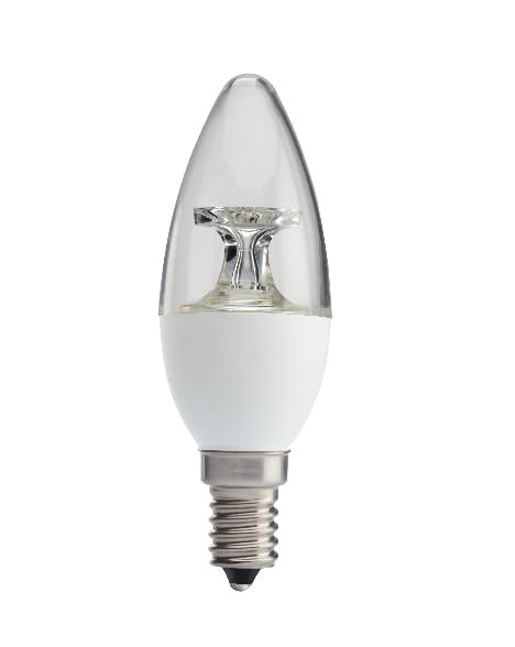 Panasonic Dura Saver 4W LED Bulb | E27 Base 4W Candle Bulb | 4W Cadle LED bulb for Indoor Use (Warm White, Pack of 2)