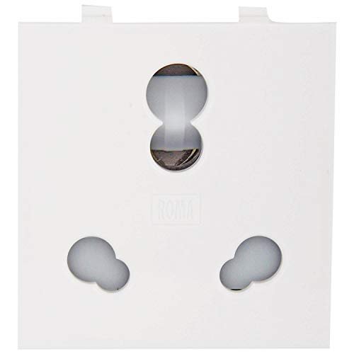 The Name Is Enough Polycarbonate 20 A and 10A Twin Socket (White)