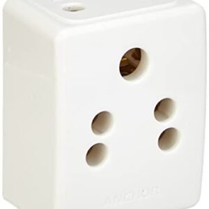 Anchor by Panasonic 6A 3 Pin Plug Deluxe Multi 240V (White, Pack of 5)