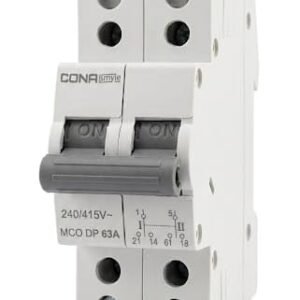 CONA SafeTrip 63 Ampere Dual Pole Change Over Switch Circuit Breaker Safe Reliable Protection