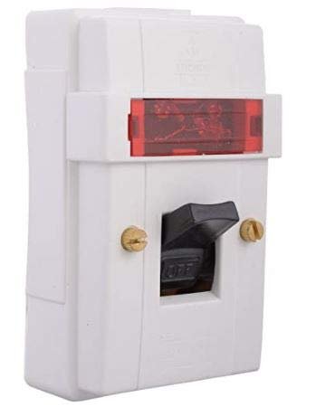 Anchor Polycarbonate Surface DP Switch with Neon WH, 32A, White 39094 (Pack of 6) - Image 2