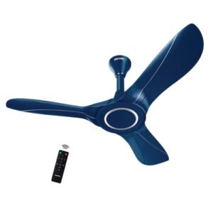 Anchor by Panasonic Rosalyn Dynamic 1200mm BLDC Ceiling Fan with Remote, 5 Star Ceiling Fan with 6 Speed Control Remote, High Speed Ceiling Fan, Pearl Winter Blue, 3 Yrs Warranty (14227PWB)