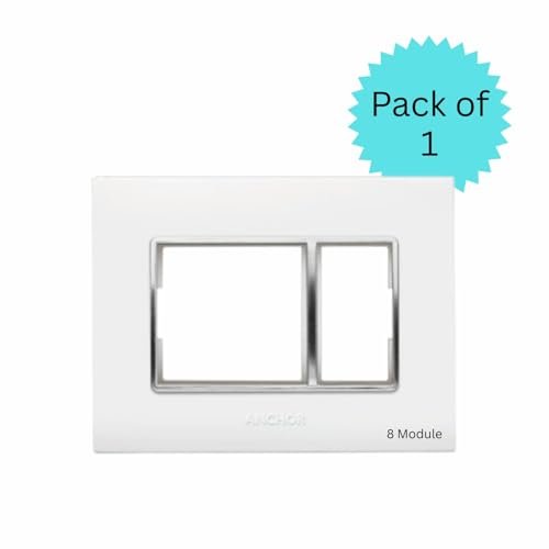 Anchor by Panasonic Penta Modular Polycarbonate 8m Horizontal Plate with Chrome Collar (White) - Image 2
