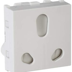 Anchor by Panasonic 66455 6A/16A, Twin Socket 2-Modular (White, Pack of 10)