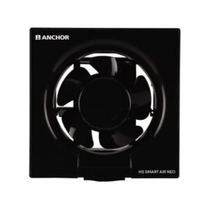 anchor by panasonic HS Smart Air Neo 200mm, High Speed Motor Exhaust Fan For Kitchen, Bathroom With 1800 Rpm (Black, 1 Piece) (14183BK / 13073BK)