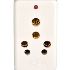 Cona Glossy 3 Pin Multi Plug 6/16A (Pack of 2)