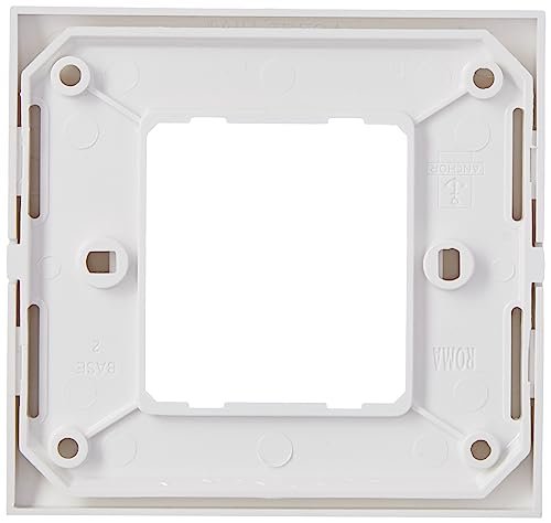 ANCHOR Polycarbonate Roma 2 Module Tresa Plate (Standard Size, White) (Pack of 10) - Image 2