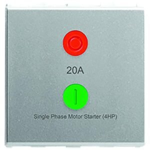 Anchor by Panasonic 66020S Roma Urban Modular 2M 20A V0 Grade Polycarbonate Motor Starter Switch (Silver)