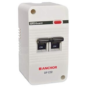 Anchor by Panasonic 98495 4M Power Unit With 25A Single Pole MCB & Top With out Enclosure