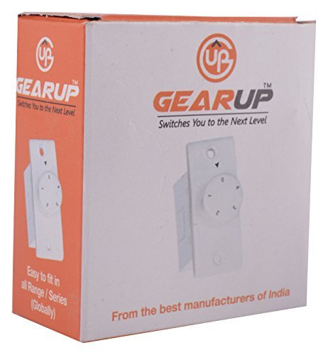 GEARUP Plastic LED Modular Fan Regulator 4 Step (White) - Image 4