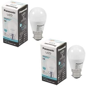 Panasonic Base B22 3-Watt LED Bulb (Pack of 2, Cool Day Light)