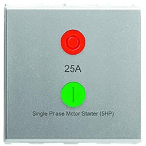 Anchor by Panasonic 66025S Roma Urban Modular 2M 25A V0 Grade Polycarbonate Motor Starter Switch (Silver)