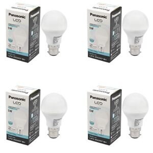 Panasonic 5W B22 LED Cool Day Light Bulb, Pack of 4