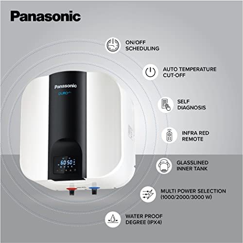 Panasonic 15 Ltr Duro Smart Geyser, Smart Iot Enabled(Geyser)Bee 5 Star Rated With Free Pipe And Installation, Wifi Enabled, Compatible With Alexa And Ok Google With 230V / 50 Hz Voltage, Wall, White - Image 3