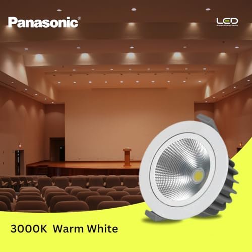 Panasonic 9W LED Swivel Downlight, Recessed Downlight for False Ceiling, Cutout 90mm, Warm White Light (PDLM40093) - Image 5