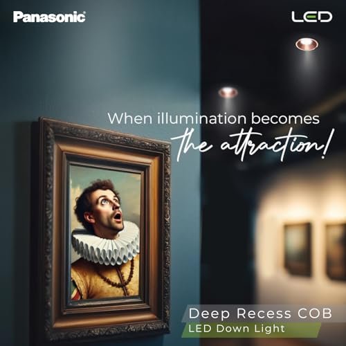 Panasonic 7 Watt Deep Recessed COB False Ceiling Light, Recessed Downlight for Home, Shop, Museum, Restaurant with 56mm Cutout, Rose Gold Reflector, Warm White Light (PDLM43073) - Image 6
