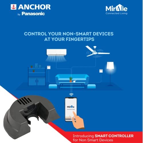 Anchor by Panasonic Smart Fan Speed Controller | 1 Node 5 Step Fan Regulator | Smart Fan Regulator for Home and Office | Compatible with Alexa and Google Assistant (24016) - Image 4