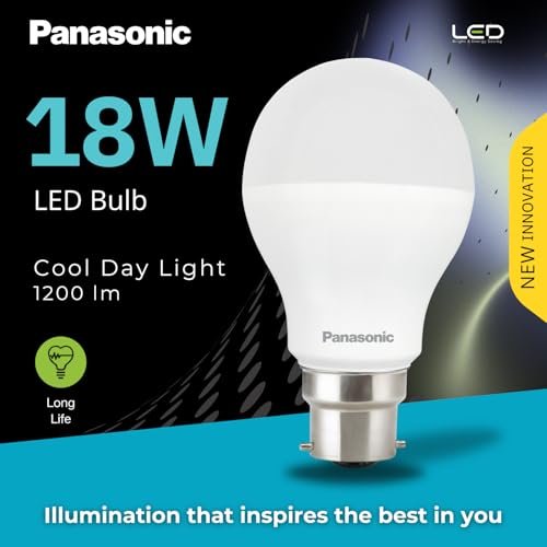 Panasonic 18W B22 LED Cool Day Light Bulb, Pack Of 1, (PBUM01187-pk1) - Image 6