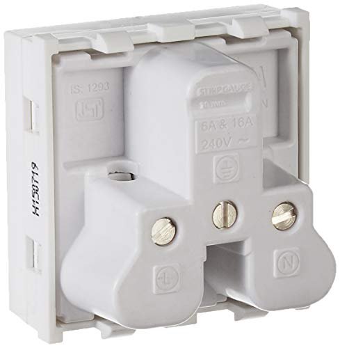 Anchor by Panasonic 66455 6A/16A, Twin Socket 2-Modular (White, Pack of 10) - Image 2