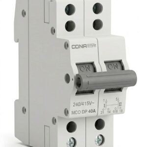 CONA SafeTrip 40 Ampere Dual Pole Change Over Switch Circuit Breaker Safe Reliable Protection