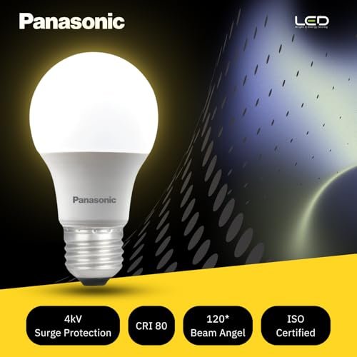 Panasonic Dura Saver 9W Bulb, E27 LED Bulb Base For Home & Office, 1 Year Warranty, Energy Efficiet, 3000K Warm White Light (Pack of 2) - Image 3