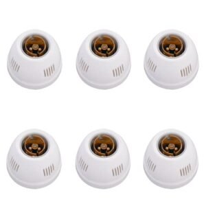 Anchor by Panasonic Round Batten Bulb Holder for Wall | B22 Bulb Holder for Led Bulb | Straight B22 Holder Bulb Socket (39684)