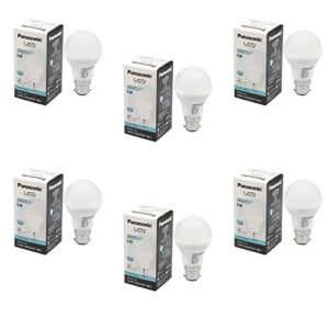 Panasonic 5W B22 LED Cool Day Light Bulb, Pack of 6