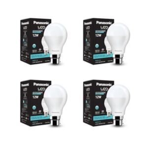 Panasonic Dura Saver 12W Bulb, B22 LED Bulb Base For Home & Office, 1 Year Warranty, Energy Efficiet, 6500K Cool Daylight (Pack of 4)