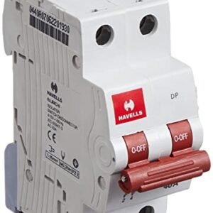 Havells DHMGIDPX040 PVC Plastic 40A DP Switch Disconnector Euro 2 (White)