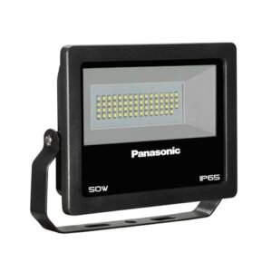 Panasonic 50W GU10 Led Flood Light | Ip65 & Ik07 Waterproof Protection and Impact Proof Outdoor Light | 440V High Voltage Protection | 3000K Warm White (Pack of 1) - Aluminium